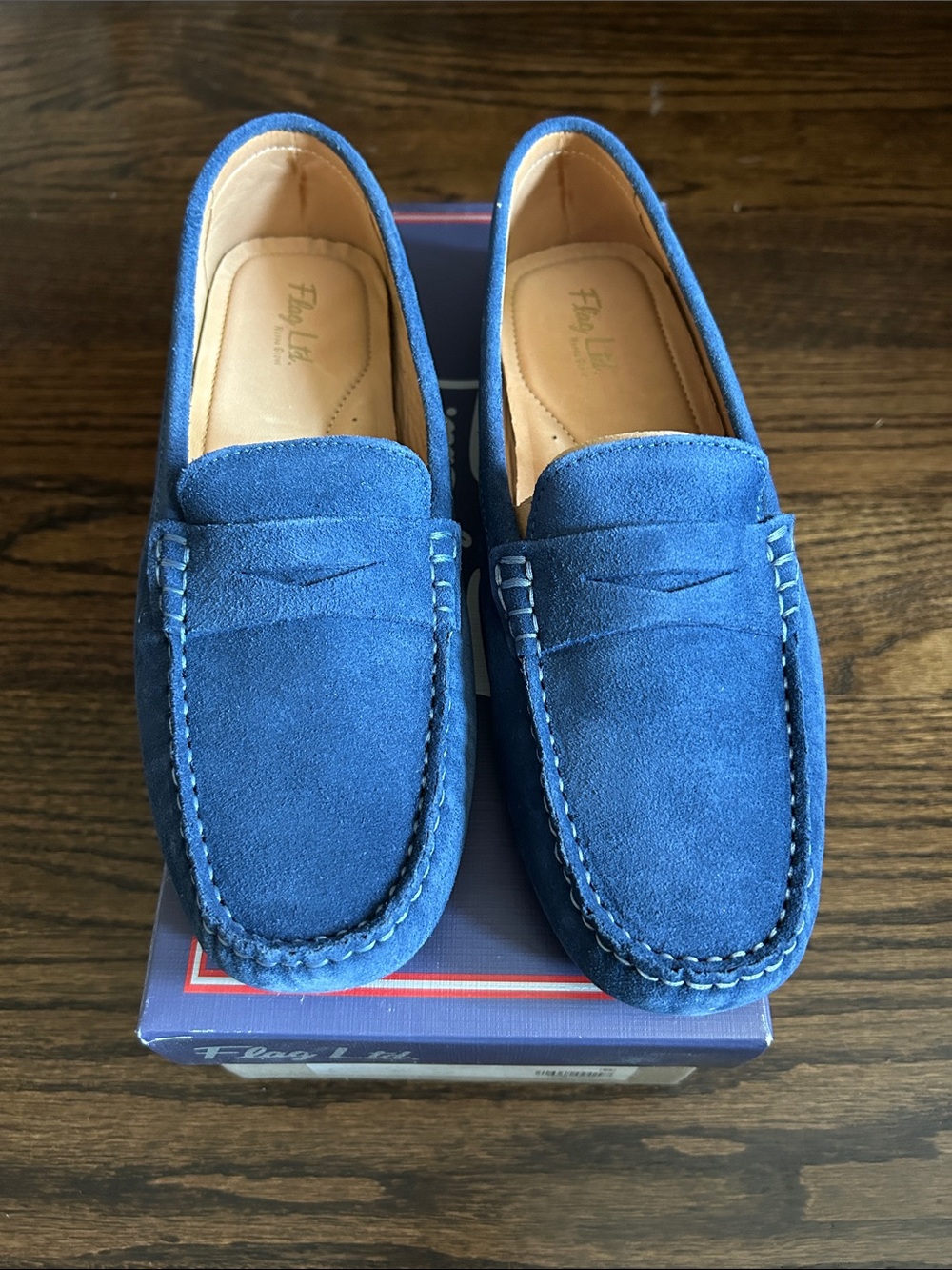 Flag Ltd. Suede Penny Loafers